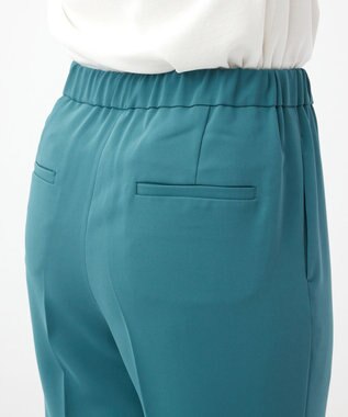 UNFILO 【ストレッチ/洗える】出会えるパンツ テーパード ライトグリーン系