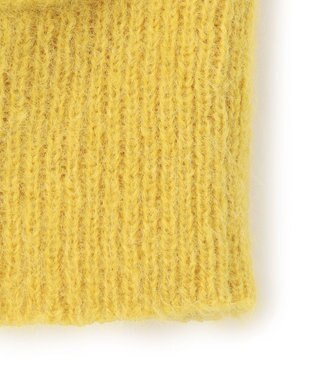 23区 【Oggi11月号掲載】ブラッシュドアルパカ ニットカーディガン マスタード系