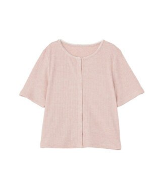 earth music&ecology チェーンリブラメカットソー Pink