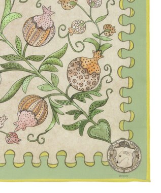 MOONBAT SWASH LONDON(スウォッシュロンドン） コットンハンカチーフ  BERRY 52×52 日本製 ライトグリーン