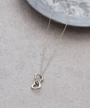 AMERICAN HOLIC ダブルハートネックレス Gold