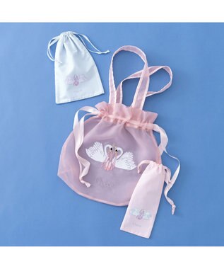 Chacott オデット半メッシュ巾着S ロイヤルピンク