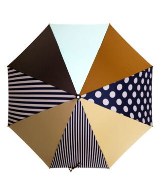 +RING 【プラスリング】【数量限定】 UNISEX 雨傘（長）60cm BRN T1201 ブラウン