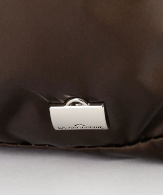 LA BAGAGERIE メタリックドロストポケット　ショルダーバッグ チョコ