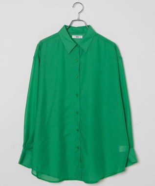 WEGO ボリュームスリーブシアーシャツ グリーン