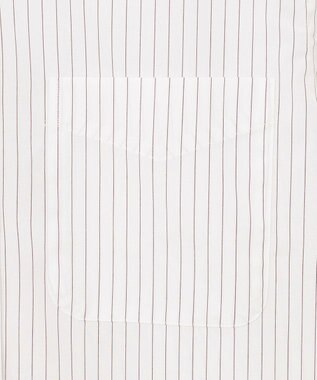 J.PRESS MEN 【PREMIUM PLEATS / 形態安定】ペンシルストライプ シャツ / B.D. ワイン系1