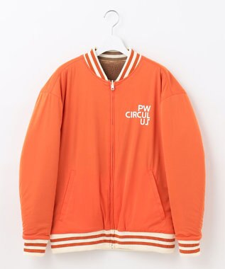 PW CIRCULUS 【WOMEN】【撥水/防風】リバーシブル ボア ジップアップ ブルゾン ベージュ×オレンジ