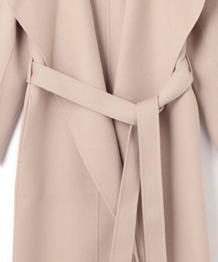 JOSEPH ダブルフェイスカシミヤ　ラップミドルコート Parchment