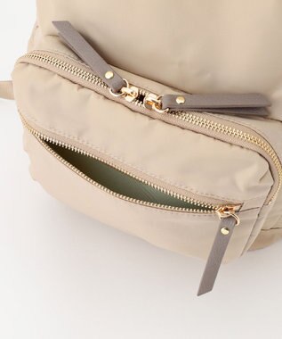 LA BAGAGERIE 【MONICA】13ポケットナイロンリュック ベージュ