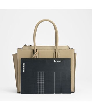 ACE BAGS & LUGGAGE W&.Day/Night スムーク ハンドバッグ B5サイズ 19191 ダブルアンドデイナイト ベージュ