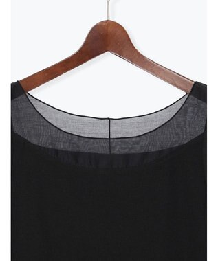 Te chichi 【接触冷感】シアー切替スクエアネックタンクトップ ブラック