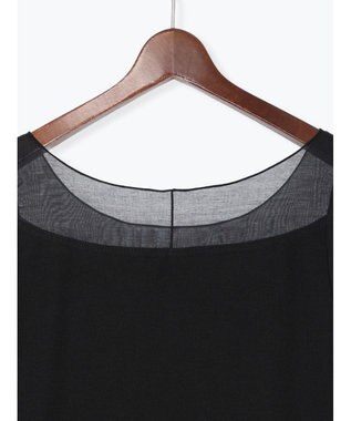 Te chichi 【接触冷感】シアー切替スクエアネックタンクトップ ブラック