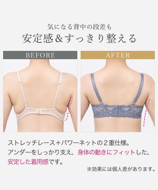 BRADELIS New York 【BRADELIS New York / 育乳補整ブラ・STEP1 集める】ウェンディステップ1ブラ26S1 補正下着 ブラジャー ブルー