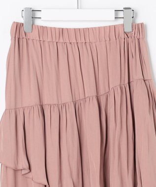 Feroux アシンメトリーティアード スカート ピンク系