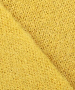 23区 【Oggi11月号掲載】ブラッシュドアルパカ ニットカーディガン マスタード系