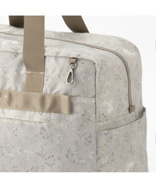 ACE BAGS & LUGGAGE HaNT トラベルアクセサリー 折り畳みボストンバッグ 30L 17721 ハント グレーフラワー