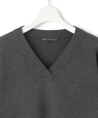 23区 L 【Lサイズ限定】ヴィスコースストレッチ Ｖネック ニット グレー系