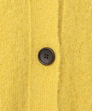 23区 【Oggi11月号掲載】ブラッシュドアルパカ ニットカーディガン マスタード系