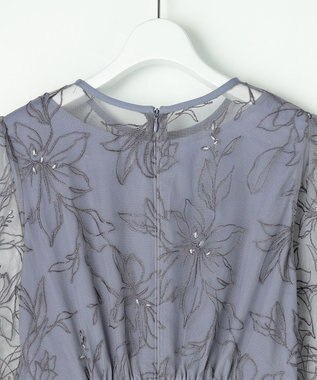 ANY SIS 【Lily Calin】グレースフラワー ドレス ブルーグレー