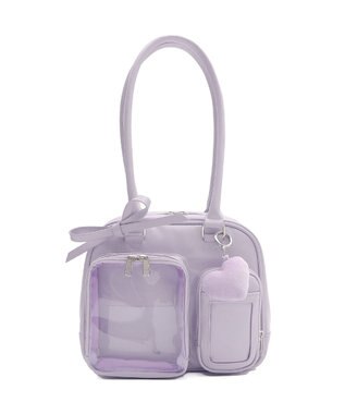 WEGO 【痛バ＆推し活グッズ】きらふわぬい痛ボストンバッグ ライトパープル