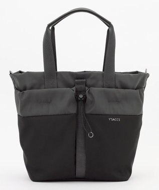 Y'SACCS ドローストリング コンビカラー2WAYトート ダークグレー