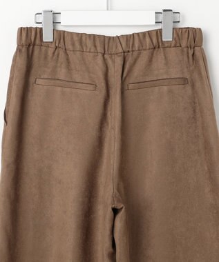 J.PRESS LADIES L マイクロライトスエード ワイド パンツ モカ系