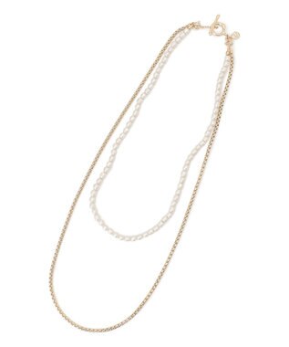 23区 【先行予約】3WAY パールチェーン ネックレス ゴールド系