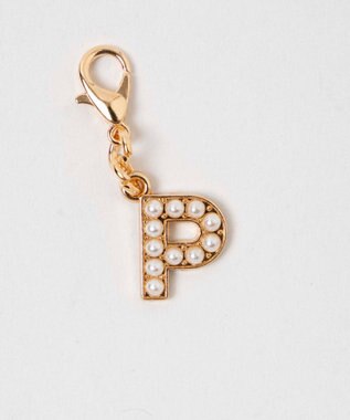 WEGO 【痛バ＆推し活グッズ】ゴールドパールアルファベットDIYチャーム17ｍｍ