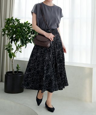 Tiaclasse 【安田美沙子さん着用・2TYPE肩紐/ショルダー&斜め掛け】フラップミニバッグ モカA(クロコ調）