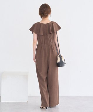earth music&ecology ラッフルサロペット Brown