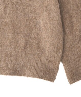 CRAFT STANDARD BOUTIQUE フードストール付きニットプルオーバー Beige