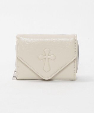 WEGO エンボスクロスウォレット ホワイトアイボリー