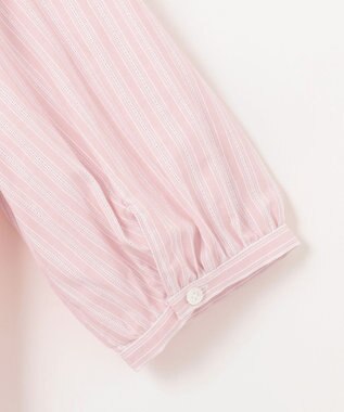 J.PRESS LADIES L 【洗える】BEZ 空羽ストライプ シャツ ブラウス ピンク系