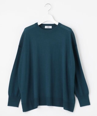 J.PRESS LADIES 【洗える】DRALON MERINO ニット ピーコックグリーン系