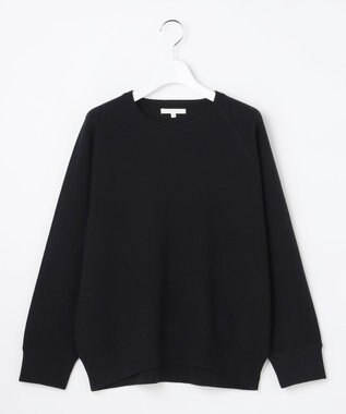 自由区 S 【カタログ掲載】スムージーラグランスリーブ ニット ブラック