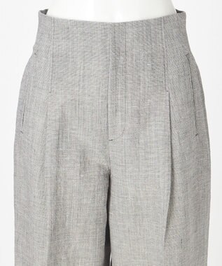 23区 【GOLD LABEL】ウールリネン ワイドパンツ グレー系