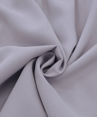 Tiaclasse L 【新色追加・洗える】フロントタック配色ブラウス グレー×ブラック