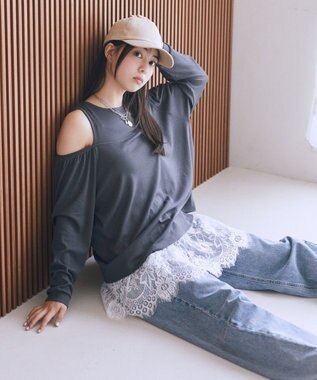 earth music&ecology マルチウェイショルダースリットトップス