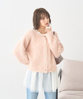 earth music&ecology 【吸湿発熱】あったかフェミニンインナー（チュールヘム） Off White