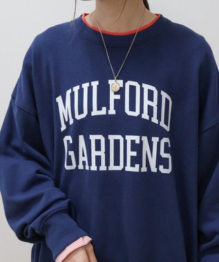 AMERICAN HOLIC カレッジロゴ裏毛プルオーバー Navy