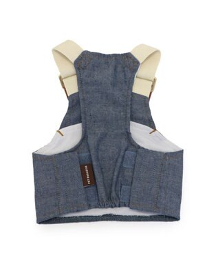 PET PARADISE ペットパラダイス ポケットクール ベスト 《オーバーオール風》 小型犬 インディゴブルー