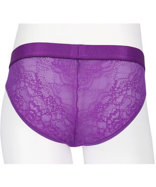 WACOAL MEN WACOAL MEN 【レースブリーフ】 ブリーフ フロント立体設計 通気性 花柄レース 前閉じ 下着 ビキニ メンズ WF1822 /ワコールメン バイオレット