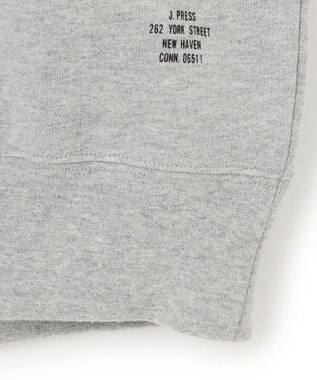 J.PRESS MEN 【J.PRESS ORIGINALS】【UNISEX】Supima Recycle Cotton CREST Logo Sweat ライトグレー系