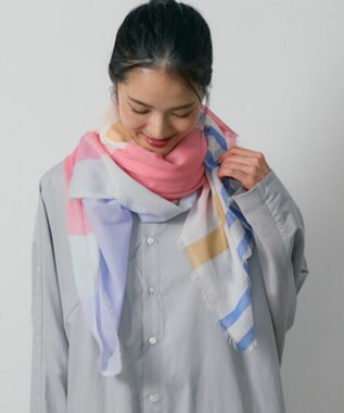 POLS 極細コットンストール ピンク