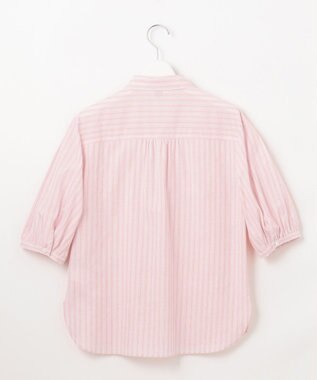 J.PRESS LADIES L 【洗える】BEZ 空羽ストライプ シャツ ブラウス ピンク系