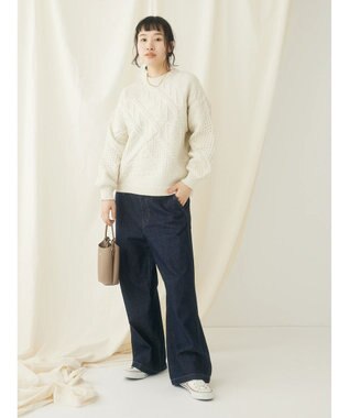 CRAFT STANDARD BOUTIQUE リサイクルポリエステルパッチワークプルオーバー Ivory