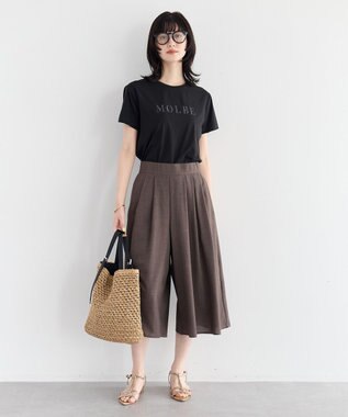 YECCA VECCA 【UVカット】ガウチョパンツ Brown