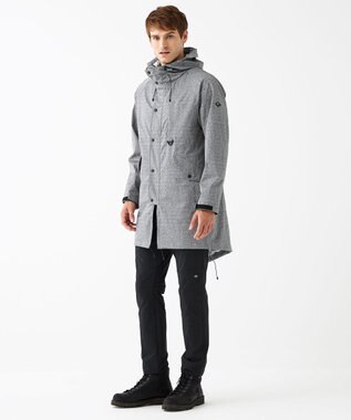 JOSEPH ABBOUD MOUNTAIN 【UNISEX】ホットピアスラブジャガードカモ コート ライトグレー系