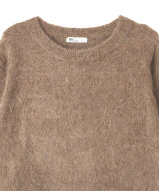 CRAFT STANDARD BOUTIQUE フードストール付きニットプルオーバー Beige