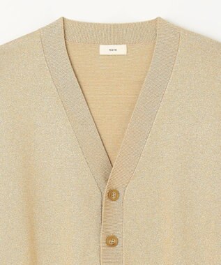 NAVE 【Nave・洗える】ラメニット カーディガン ゴールド系